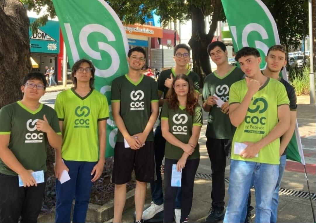 Garotada fez movimento pela preservação ambiental (Foto/Divulgação)